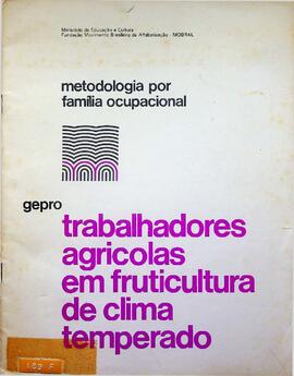 Curso de Treinamento Profissional: Trabalhadores Agrícolas em Fruticultura de Clima Temperado, 1977