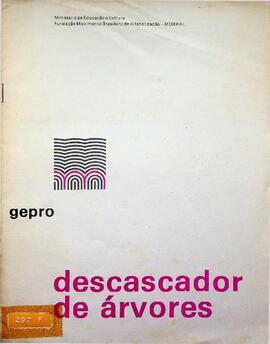 Roteiro do Instrutor - Descascador de Árvore, 1977