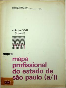 Mapa Profissional do Estado de São Paulo – Volume XVII – Tomo I, 1978