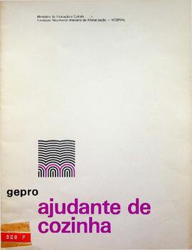 Roteiro do Instrutor - Ajudante de Cozinha, 1978