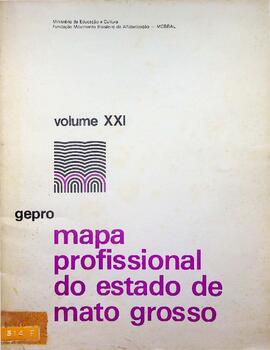 Mapa Profissional do Estado de Mato Grosso, 1978