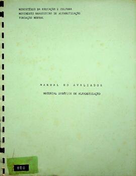 Manual do Avaliador – Material Didático de Alfabetização, 1974