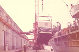 Embarque da Mobralteca em navio cargueiro - Cabedelo/PB