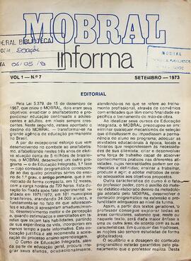 MOBRAL Informa - vol 1, n° 7