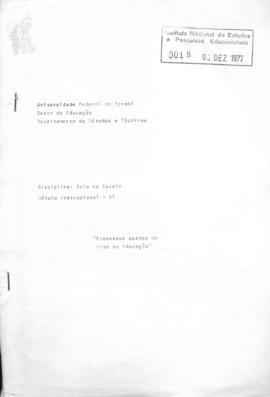 CODI-UNIPER_m0488p01 - Arte na Escola - Processos Usados em Arte na Educação, 1977