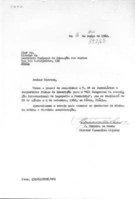 CODI_m038p08 - Ofícios Enviados e Recebidos pelo CBPE de Janeiro, Abril e Maio, 1962
