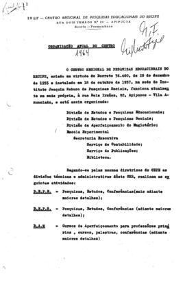 CRPE-PE_m012p04 - Organização do Centro Regional de Pesquisas Educacionais do Recife, 1964
