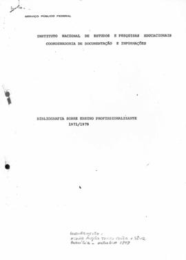 CODI_m066p01 - Bibliografia sobre Ensino Profissionalizante, 1971 - 1979