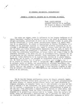 TRABALHOS-AVULSOS_m090p02 - “Herencia Idiomatica Indigena en el Portugues de Brasil”, 1959.