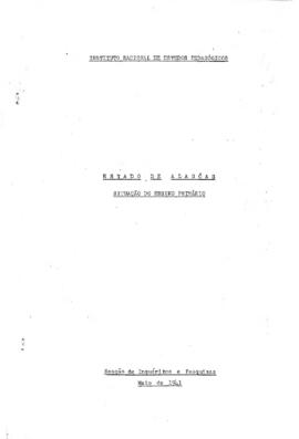 ESTATÍSTICA_m004p02 - Situação do Ensino Primário no Estado de Alagoas, 1941