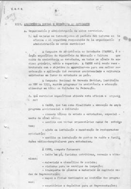 CODI-UNIPER_m0244p05 - Capítulo do Questionário “Assistência Social Econômica ao Estudante”, 1964