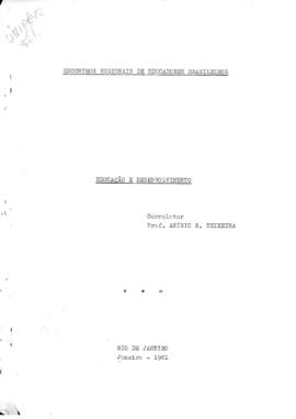 CODI-UNIPER_m1006p05 - Relato de Encontro sobre Educação e Desenvolvimento, 1961