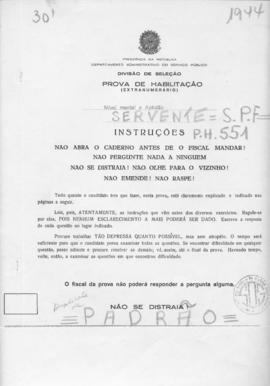 CODI-SOEP_m037p01 - Exemplares de Provas de Habilitação e Concursos, 1944