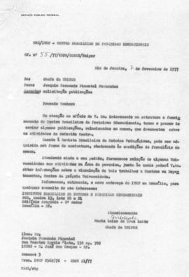 CODI-UNIPER_m1051p03 - Correspondência sobre Solicitação de Publicações, 1977