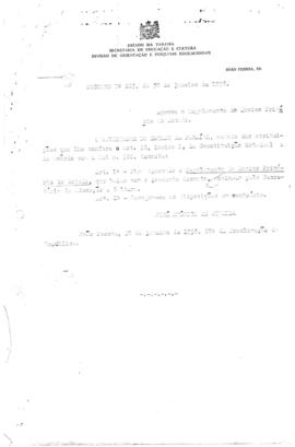 CBPE_m225p01 - Aprovação do Regulamento do Ensino Primário do Estado da Paraíba e Relatório de Atividades da COEP, 1956 - 1958