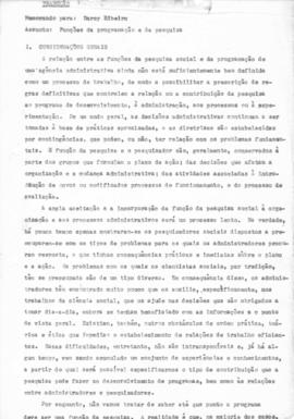 CBPE_m203p01 -  Memorandos de Solon Kimball, Enviados para Darcy Ribeiro e AnísioTeixeira sobre P...