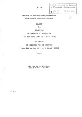 CODI-UNIPER_m0997p01 - Seleção das Demandas das Informações, 1978