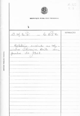 CBPE_m122p03 - Relatório de Atividades enviado ao Ministro Oliveira Brito, 1962