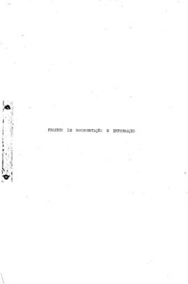 DDI_m001p01 - Projeto de Documentação e Informação, 1972