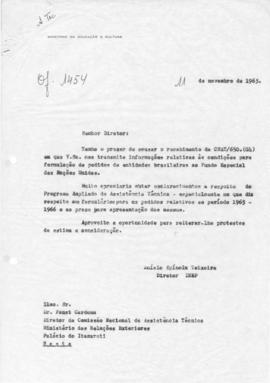 CBPE_m278p03 - Correspondências Enviadas pelo Anísio Teixeira sobre Programa Ampliado de Assistência Técnica, 1962-1963