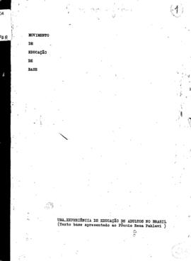 CODI-UNIPER_m1134p01 - Textos Educacionais do Movimento de Educação de Base, 1971