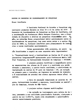 CODI-UNIPER_m0272p05 - Resumo do Encontro de Coordenadores de Pesquisa, 1979