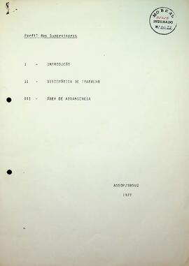 Perfil dos Supervisores, 1977