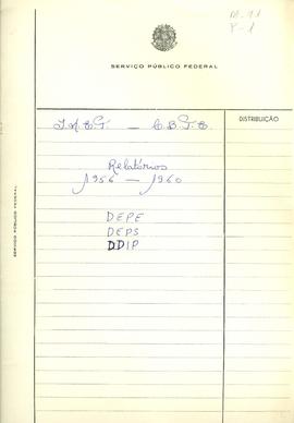 CBPE_m091p01 - Relatório de Atividades das Divisões DEPE, DEPS e DDIP do CBPE, 1956 - 1960