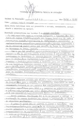 CRPE-SP_m0016p01 - Relatórios de Cursos do Estado de Sergipe, 1967