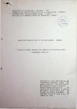 Trabalhos sobre Educação apresentados em Diferentes Seminários, 1983 - 1984