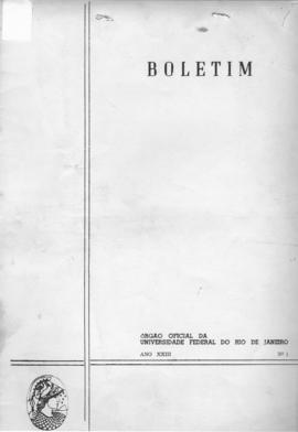 CODI_m111p01 - Boletim Informativo do Órgão Oficial da UFRJ, 1971