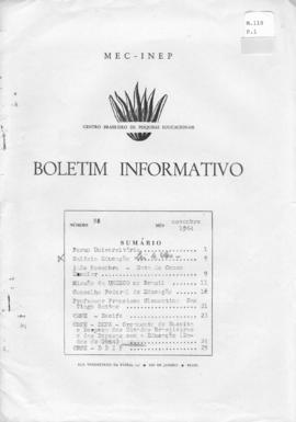 CBPE_m110p01 - Boletim Informativo de novembro - Número 86, 1964