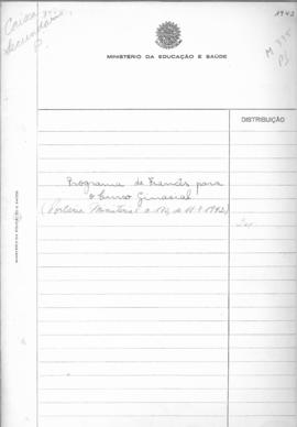 CODI-UNIPER_m0335p01 - Programa de Francês para o Curso Ginasial, 1942