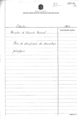 CODI-UNIPER_m0819p05 - Plan de Clasificacion de la Documentacion Pedagogoca, 1958