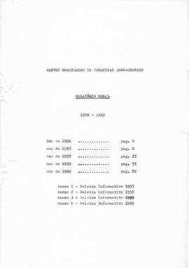 CBPE_m174p01 - Relatório Geral do CBPE, 1956 - 1960