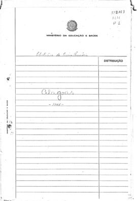 ESTATÍSTICA_m004p01 - Situação do Ensino Primário Fundamental Comum, 1945