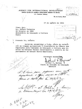 CODI-UNIPER_m0475p01 - Relatório de viagem ao Estados Unidos enviado à Câmara dos Deputados, 1962