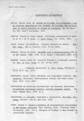 CODI_m071p01 - Listas Bibliográficas do INEP e CBPE, 1974-1977