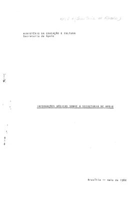 CODI-UNIPER_m0539p01 - Informações Básicas sobre a Secretaria de Apoio, 1980