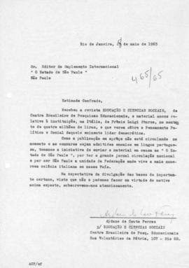 CODI-UNIPER_m1261p01 - Correspondências Enviando Informações e Materiais Solicitados, 1965