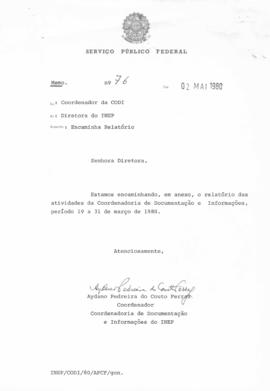 CODI_m001p11 - Relatório de Atividades da Coordenadoria de Documentação e Informações, 1980