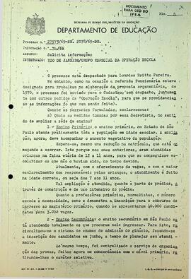 SAT_m048p09 - Solicita Informações sobre o Projeto Operação-Escola, 1969