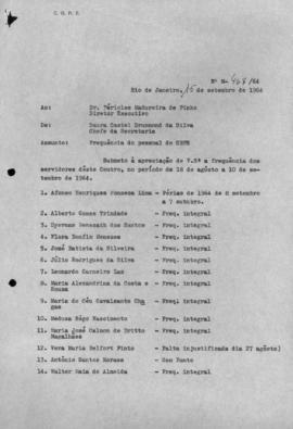 CBPE_m302p01 - Parte 2 - Correspondências Enviadas e Recebidas pelo CBPE e Outras Divisões, 1964