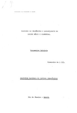 CILEME_m008p01 - Campanha de Inquérito e Levantamento do Ensino Médio e Elementar, 1953