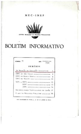 CBPE_m142p02 - Boletim Informativo Número 31, 1960