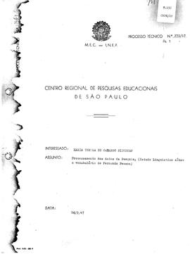 CRPE-SP_m0192p01 - Estudo Linguístico sobre o Vocabulário de Fernando Pessoa, 1967