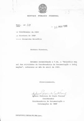 CODI_m001p12 - Relatório de Atividades da Coordenadoria de Documentação e Informações, 1980