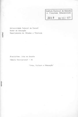 CODI-UNIPER_m0488p05 - Arte na Escola - Arte, Cultura e Educação, 1977