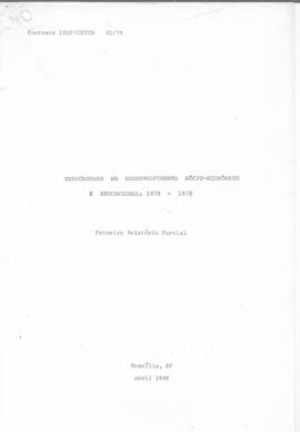 CODI-UNIPER_m0943p01 - Indicadores do Desenvolvimento Socioeconômico e Educacional, 1980