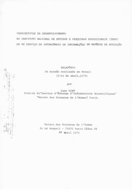 CBPE_m230p01 - Relatório de Missão Realizada por Jean Viet, 1973